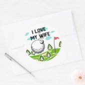 Golf Funny gezegde voor golfer Square Sticker (Envelop)