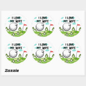 Golf Funny gezegde voor golfer Square Sticker (Vel)