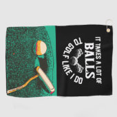 Golf Funny Golf gezegde voor Golfer Golfhanddoek (Horizontaal)