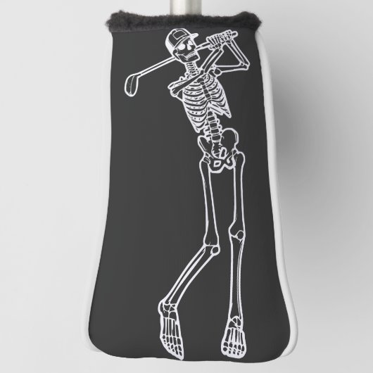 Golf Funny Golfen Skelet spelen Golfer Golfheadcover (Draai 90)