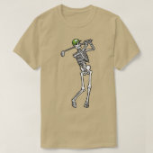 Golf Funny Golfing Skeleton Golfer Halloween T-shirt (Design voorkant)