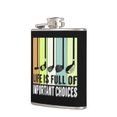 Golf Funny Life Choices Clubs Heupfles (Links)