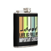 Golf Funny Life Choices Clubs Heupfles (Rechts)