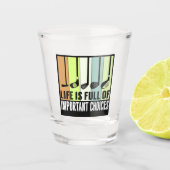 Golf Funny Life Choices Clubs Shot Glas (Voorkant)
