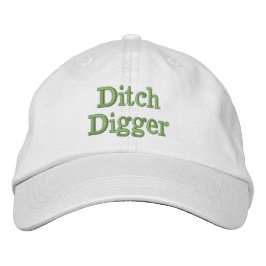 Golf Funny Novelty DITCH DIGGGER Geborduurde Pet