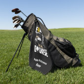 Golf Funny, politieagent Golfer in ruste Golfhanddoek (Groen)