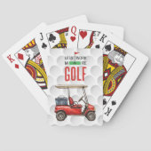 Golf Funny Saying golfing for golfer  Pokerkaarten (Achterkant)