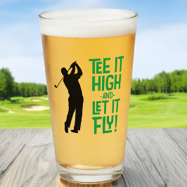 Golf Funny T-shirt Sportofferte Leuke Mannen Humor Glas