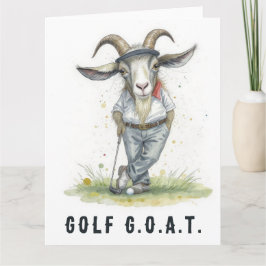 Golf G.O.A.T.- Grote Golfkaart Bedankkaart