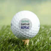 Golf Gag Cadeau – Zwaai, Zweer, Herhaal Golfballen (Insitu Shirt)