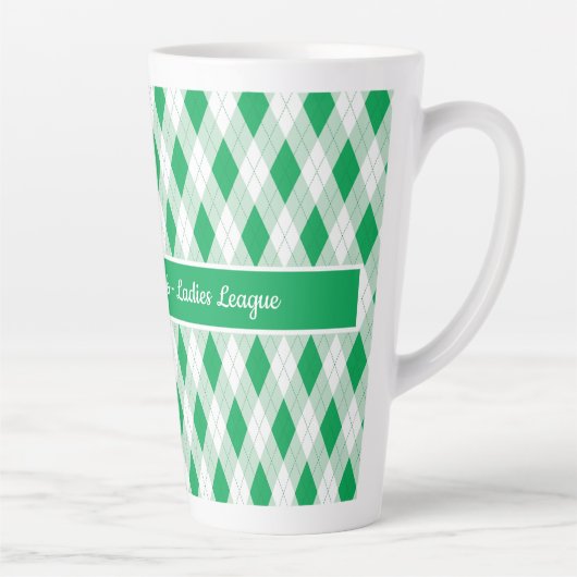 Golf Gals Latte Mok – Aangepaste competitienaam (Rechts)