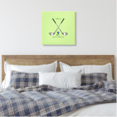 Golf Game Art Unieke Uitgerekte Canvas Print (Insitu (Slaapkamer))