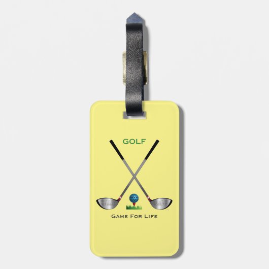 GOLF - Game for Life Bagagelabel (Achterkant verticaal)