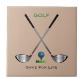 GOLF - Game for Life Tegeltje (Voorkant)
