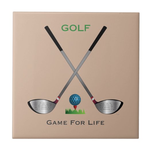 GOLF - Game for Life Tegeltje (Voorkant)
