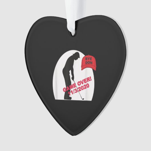 Golf Game is over Funny Anti-Trump Ornament (voorkant)
