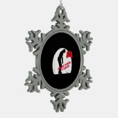 Golf Game is over Funny Anti-Trump Tin Sneeuwvlok Ornament (Links)