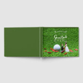 Golf gastboek met golfbal voor golfers Bruiloft Gastenboek (Volledig)