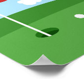 Golf-gastenboekposter - 50 handtekeningen poster (Hoek)