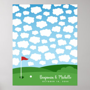 Golf-gastenboekposter - 50 handtekeningen poster