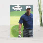 Golf. Gat in één. Kaart (Achterkant)