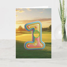 Golf. Gat in één. Kaart