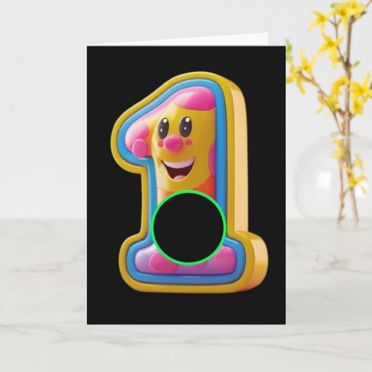 Golf. Gat in één. Kaart (Gele Bloem)