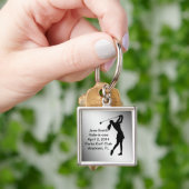 Golf gat-in-Één Personaliseerbare Herdenking Sleutelhanger (Hand)