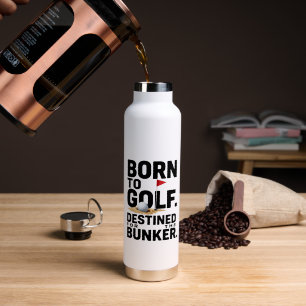 Golf Geboren om te Golfen Waterfles