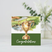 Golf Gefeliciteerd golf thema voor golfer (Staand voorkant)