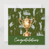 Golf Gefeliciteerd golf thema voor golfer (Voorkant)