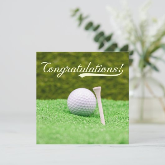 Golf Gefeliciteerd "Hole-in-One uw Golfing (Staand voorkant)
