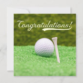 Golf Gefeliciteerd "Hole-in-One uw Golfing (Voorkant)