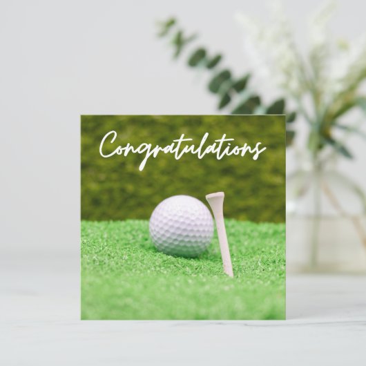 Golf Gefeliciteerd "Hole-in-One uw Golfing (Staand voorkant)
