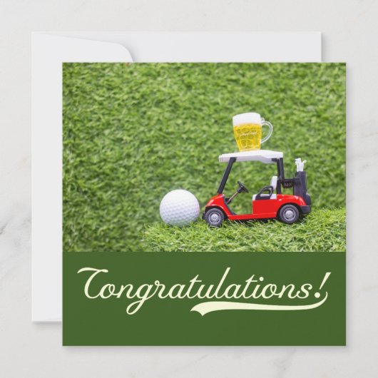 Golf Gefeliciteerd "Hole-in-One uw Golfing (Voorkant)