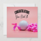 Golf Gefeliciteerd, je hebt de dame golfer roze ge (Voorkant)