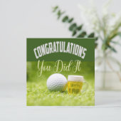 Golf Gefeliciteerd, je hebt het gedaan voor golfer (Staand voorkant)