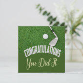 Golf Gefeliciteerd, je hebt het gedaan voor golfer (Staand voorkant)