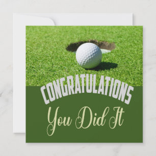 Golf Gefeliciteerd, je hebt het gedaan voor golfer