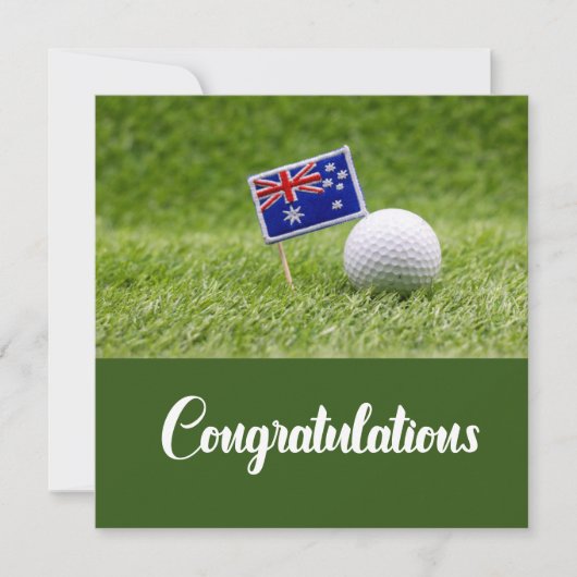 Golf Gefeliciteerd, je hebt het gedaan voor golfer (Voorkant)