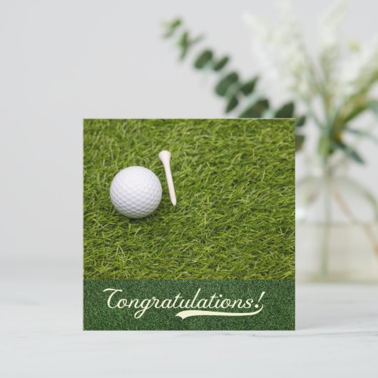 Golf Gefeliciteerd, je hebt het gedaan voor golfer (Staand voorkant)