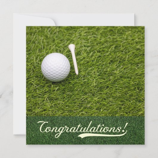 Golf Gefeliciteerd, je hebt het gedaan voor golfer (Voorkant)