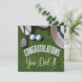 Golf Gefeliciteerd, je hebt het gedaan voor golfer (Staand voorkant)