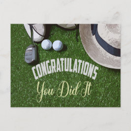 Golf Gefeliciteerd, je hebt het gedaan voor golfer Briefkaart