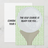 Golf Gefeliciteerd Kaart (Voorkant / Achterkant)