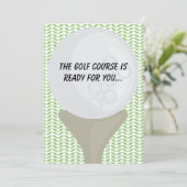 Golf Gefeliciteerd Kaart (Staand voorkant)