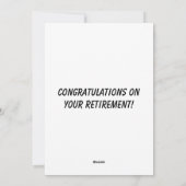 Golf Gefeliciteerd Kaart (Achterkant)