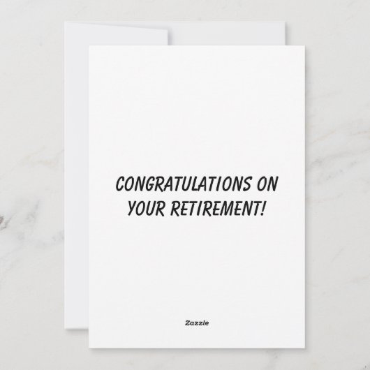 Golf Gefeliciteerd Kaart (Achterkant)