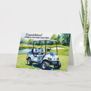 Golf gefeliciteerd met Baby Boy Kaart