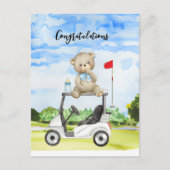 Golf Gefeliciteerd met Baby Golfer Het is Jongen K Briefkaart (Voorkant)